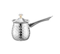 Javoryxh Pots De Beurre Compacts avec Couvercle Pichets À Mousse Lait Faciles À Nettoyer Tasses Portables Chauffe-pichets d'art