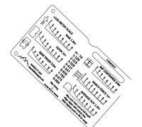Javoryxh Règles en Plastomère Outil De Lecture Et Mesure D'électrocardiogramme Compteur Poche pour La Chasse Et Les Tirs À Longue Portée Équipement Chasse Compact