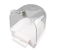 Javoryxh Salle De À Oiseaux Cage Vis Externe Salle Bain Perroquet Transparente Perruches Décors Boîte pour Petit Oiseau