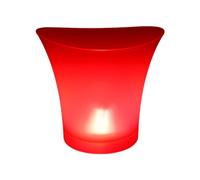 Javoryxh Seau À Glace LED Pratique Baril Facile À Nettoyer Cuve Lumineuse Refroidisseur De Vin Fût en Matériau PP pour Se Divertir