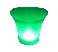 Javoryxh Seau À Glace LED Pratique Baril Facile À Nettoyer Cuve Lumineuse Refroidisseur De Vin Fût en Matériau PP pour Se Divertir