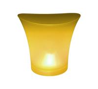 Javoryxh Seau À Glace LED Pratique Baril Facile À Nettoyer Cuve Lumineuse Refroidisseur De Vin Fût en Matériau PP pour Se Divertir