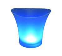 Javoryxh Seau À Glace LED Pratique Baril Facile À Nettoyer Cuve Lumineuse Refroidisseur De Vin Fût en Matériau PP pour Se Divertir