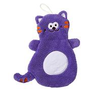 Javoryxh Serviette À Main en Forme De Chat Dessin Animé Lingette Suspendue Super Absorbante Mouchoir Doux pour Enfant Salle Bain Cuisine Torchon Suspendus Salle Bain