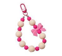 Javoryxh Sweet Bows Porte-clés De Voiture Bowknot Charme Pour À Main Beaux En Perles Chaîne Téléphone Sweet Bows Bowknot Voiture Pendentif Perlé