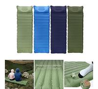 Javoryxh Tapis De Couchage De Camping Gonflable avec Oreiller Pompe Intégrée Compact Ultraléger Imperméable Matelas À Air Extra-épais