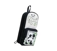 Javoryxh Trousse À Pochettes Stylos Haute Capacité Debout De Rangement Porte-Brosse Maquillage Voyage Organisateurs Portables Étui Stylos en Tissu Oxford