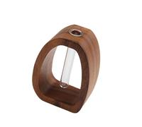 Javoryxh Vase Élégant en Bois De Noyer Mettant en Valeur Le Bois Naturel Adapté Salon D'étude Ou Espaces Bureau Vase Styles Naturels