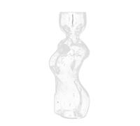 Javoryxh Vases De Germination D'avocatier Récipient Hydroponique en Verre en Forme Corps Féminin Récipient Transparent Croissance Décors Bureau Vases D'observation La Croissance des