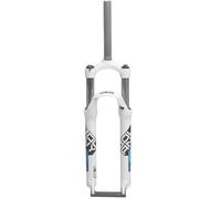 JAVPTAV Fourche Avant de vélo à Suspension de 24 Pouces, Frein à Disque/V, Fourche de VTT mécanique, Fourche à Suspension de 1 1/8", débattement de 100 mm(White Blue)