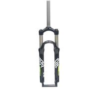 JAVPTAV Fourche Avant de vélo à Suspension de 24 Pouces, Frein à Disque/V, Fourche de VTT mécanique, Fourche à Suspension de 1 1/8", débattement de 100 mm(Black Green)