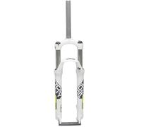 JAVPTAV Fourche Avant de vélo à Suspension de 24 Pouces, Frein à Disque/V, Fourche de VTT mécanique, Fourche à Suspension de 1 1/8", débattement de 100 mm(White Green)
