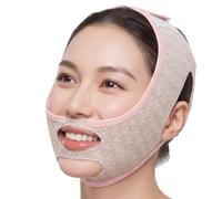 Jaw Support Strap Set, Invisible Sleep Lifting Pack, with 54.5cm Adjustable Facial Shaping System Set, Breathable Soft Fabric Build Sets, Modern Comfort Design Style, for Indoor Home Sleep Use Kit