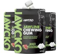 JAWCKO Gomme à mâcher ultra-résistante | Obtenez une mâchoire plus forte et plus carrée | Gomme dure d'entraînement de la mâchoire de pastèque | Force 15 fois | Burin, sculpte, tonifie votre mâchoire