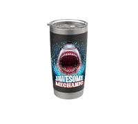 Jawesome Technicien Grand requin blanc Gobelet isotherme en acier inoxydable double paroi