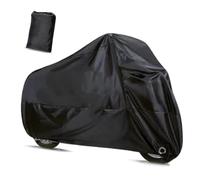 JawGrew 1 housse de carrosserie de voiture avec trou de serrure, imperméable en polyester 190T, housse complète avec sac de rangement, housse de protection de rechange pliable pour moto, convient à la