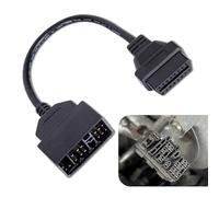 JawGrew Adaptateur OBD1 22 broches vers OBD2 16 broches, adaptateur OBD1 vers OBD2, outil de diagnostic anti-interférences Plug and Play, fonctionne avec les outils de scanner OBD2, compatible avec