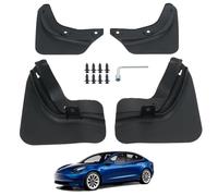 Jawjut Bavettes Garde-Boue, Accessoires de Protection Anti-éclaboussures, compatibles avec Tesla Model 3 2023, sans perçage, Noir