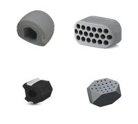 Jawline Exerciseur Jaw Trainer Silicone 4-Pack Gris