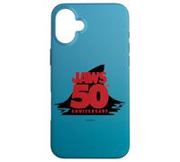 Jaws 50th Anniversary Fear in Red and Black Coque pour iPhone 16 Plus
