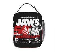 Jaws 50Th Anniversary Movie Sac à Lunch isolé thermiquement pour Le Travail Sacs de conteneur Alimentaire Portable Hommes Femmes Glacière Thermique Boîte de Nourriture