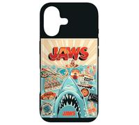 Jaws 50th Anniversary Poster Amity Sticker Collage 2-Sided Coque pour iPhone 17