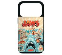 Jaws 50th Anniversary Poster Amity Sticker Collage 2-Sided Coque pour iPhone 17 Pro