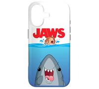 Jaws 50th Anniversary Poster Cartoon Style Front & Back Coque pour iPhone 17
