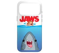 Jaws 50th Anniversary Poster Cartoon Style Front & Back Coque pour iPhone 17 Pro Max