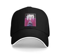Jaws 50th Anniversary Poster Casquette de Baseball décontractée Gym en Plein air Hip Hop Chapeaux Été Unisexe Hommes DIY Imprimer Casquettes de Baseball