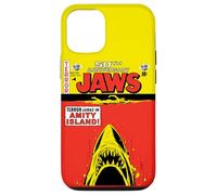 Jaws 50th Anniversary Poster Comic Book Style Front & Back Coque pour iPhone 12/12 Pro