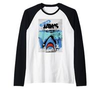 Jaws 50th Anniversary Poster Da-Dum Graffiti Style 2-Sided Manche Raglan