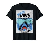 Jaws 50th Anniversary Poster Da-Dum Graffiti Style 2-Sided T-Shirt