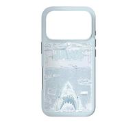 Jaws 50th Anniversary Poster Sketched Blue Style 2-Sided Coque pour iPhone 17 Pro