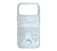 Jaws 50th Anniversary Poster Sketched Blue Style 2-Sided Coque pour iPhone 17 Pro Max