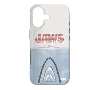Jaws 50th Anniversary Poster Text Art Style Front & Back Coque pour iPhone 17