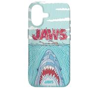 Jaws 50th Anniversary Poster Wavy Terror Front & Back Coque pour iPhone 17