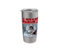 Jaws 90s Collage Bigger Boat Gobelet isotherme en acier inoxydable double paroi