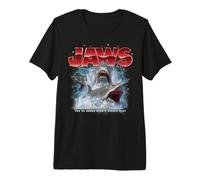 Jaws 90s Collage Bigger Boat T-Shirt Haut de Gamme