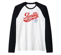 Jaws Amity Island Family Trip 2028 Front & Back Manche Raglan