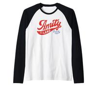 Jaws Amity Island Family Trip Front & Back Manche Raglan