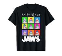 Jaws Amity Island Pop Art Sharks T-Shirt