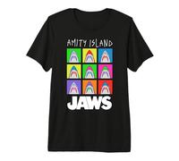 Jaws Amity Island Pop Art Sharks T-Shirt Haut de Gamme