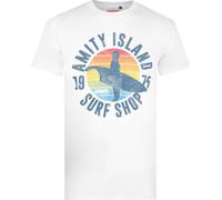 Jaws - "Amity Surf Shop" T-shirt pour homme TV1053 (XL) (Blanc)