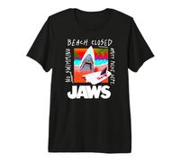 Jaws Beach Closed Surf Warning T-Shirt Haut de Gamme
