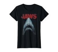 Jaws Classic Movie Poster Close-Up T-Shirt, Femme, Noir, L