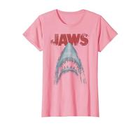 Jaws Classic Movie Poster Close-Up T-Shirt, Femme, Rose, 3XL