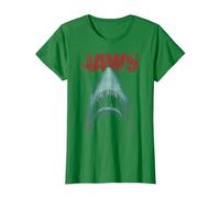 Jaws Classic Movie Poster Close-Up T-Shirt, Femme, Vert Kelly, L