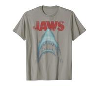 Jaws Classic Movie Poster Close-Up T-Shirt, Homme, Ardoise, XL
