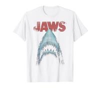 Jaws Classic Movie Poster Close-Up T-Shirt, Homme, Blanc, S